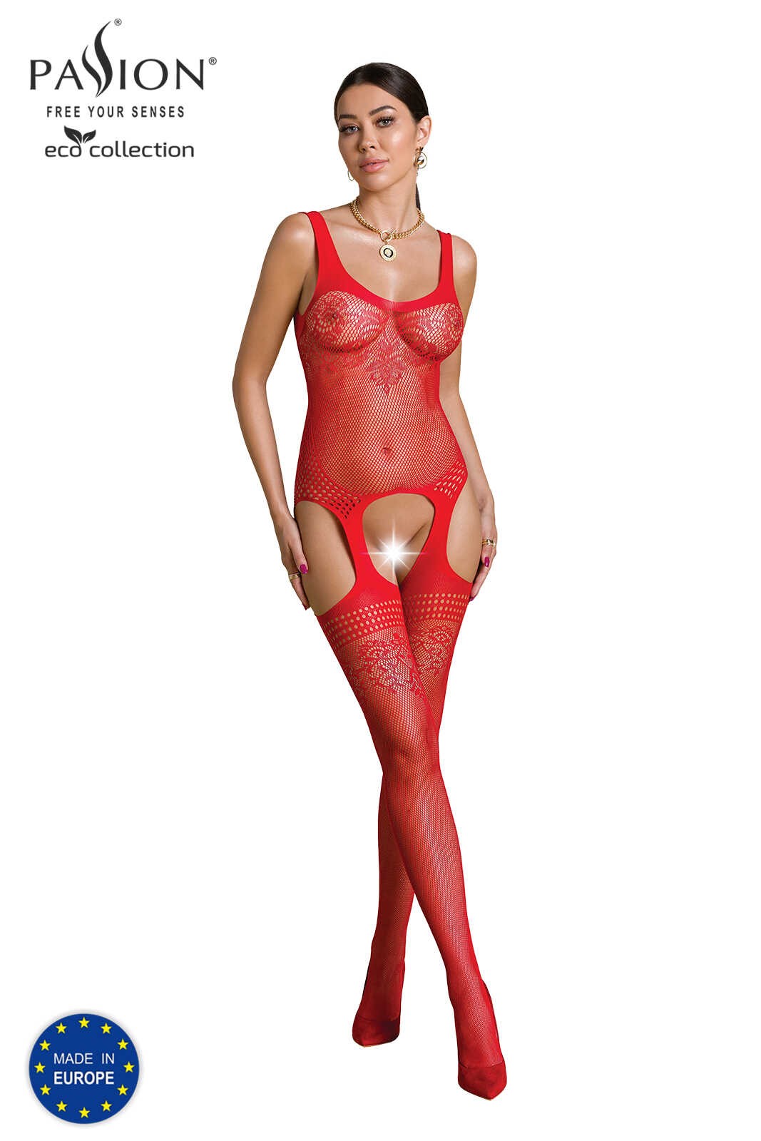 Eco Bs008 Bodystocking - Rouge