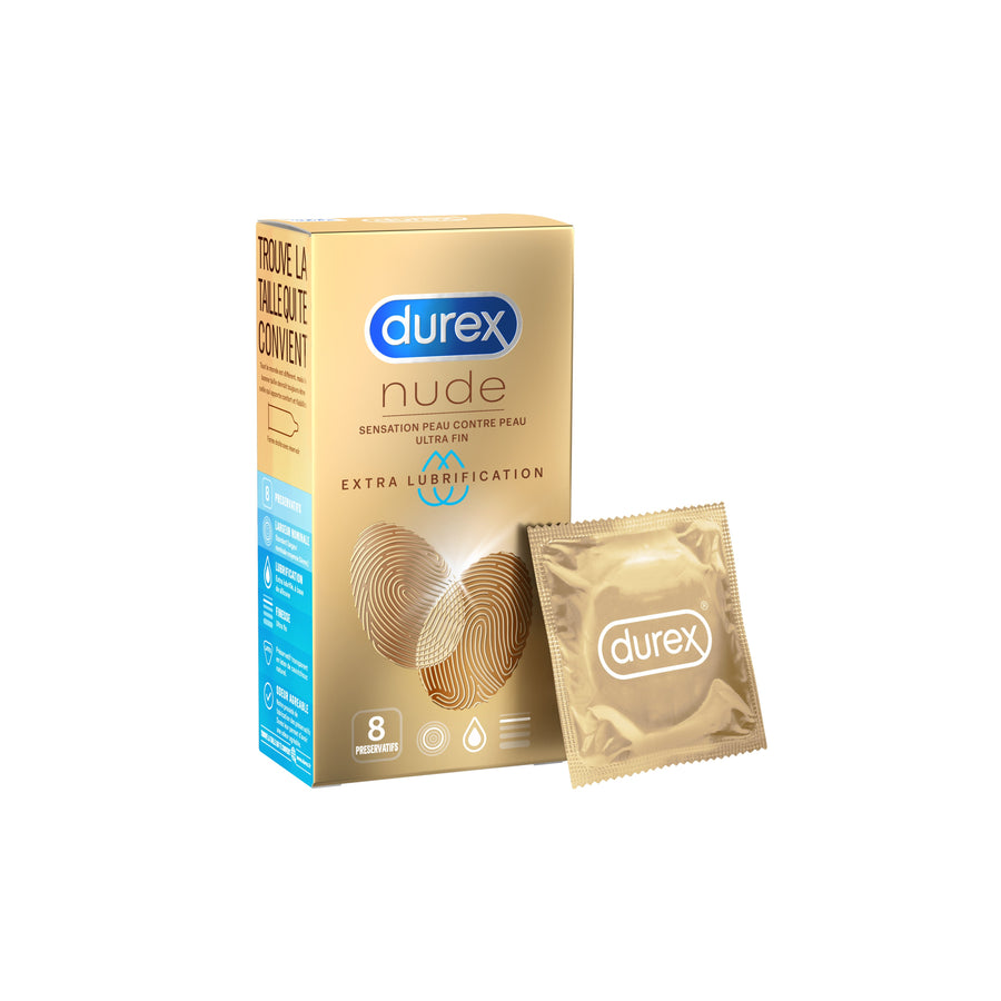 Preservatifs Nude Extra Lub - X8
